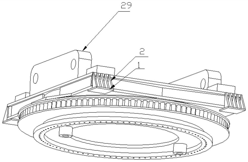 Method for replacing slewing bearing of ladle turret