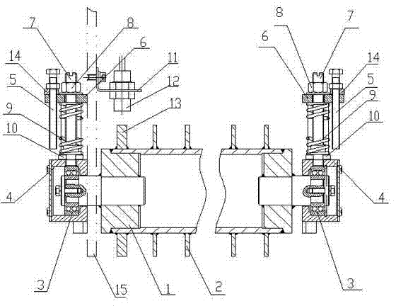 Transmission device of reciprocating bale plucker pressing roller