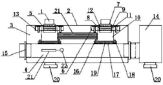 Self-balancing alarm type airflow heat dissipation type LED device based on remote monitoring