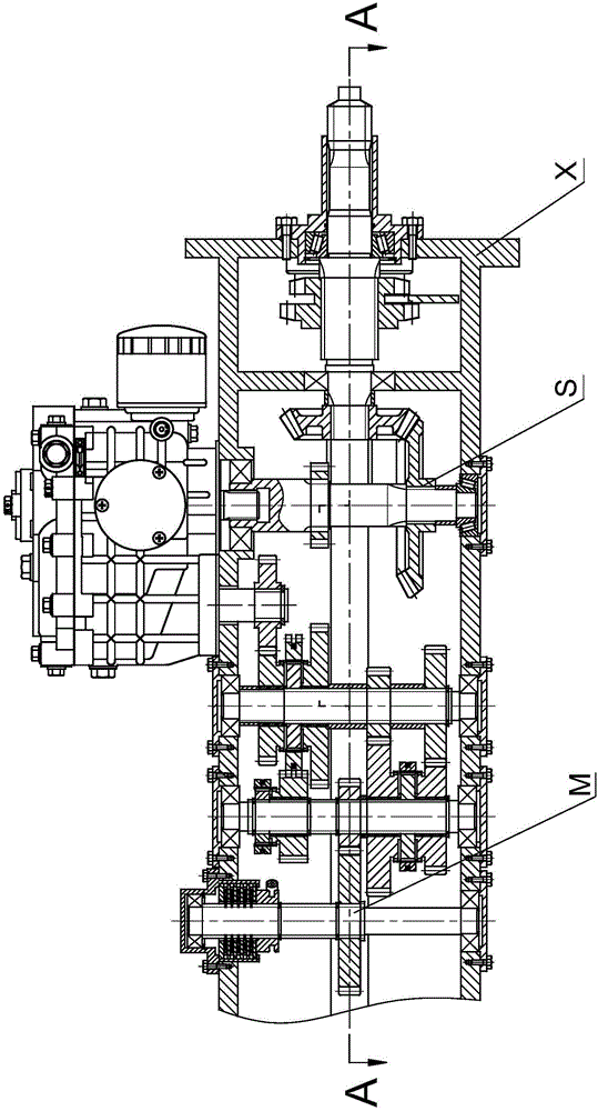 Mechanical direct-connection and hydrostatic stepless parallel-connection tri-speed type dual-power input device