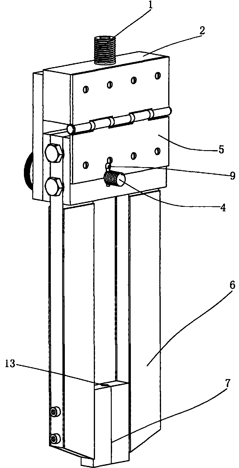 Conductive device used for narrow-clearance submerged arc welding