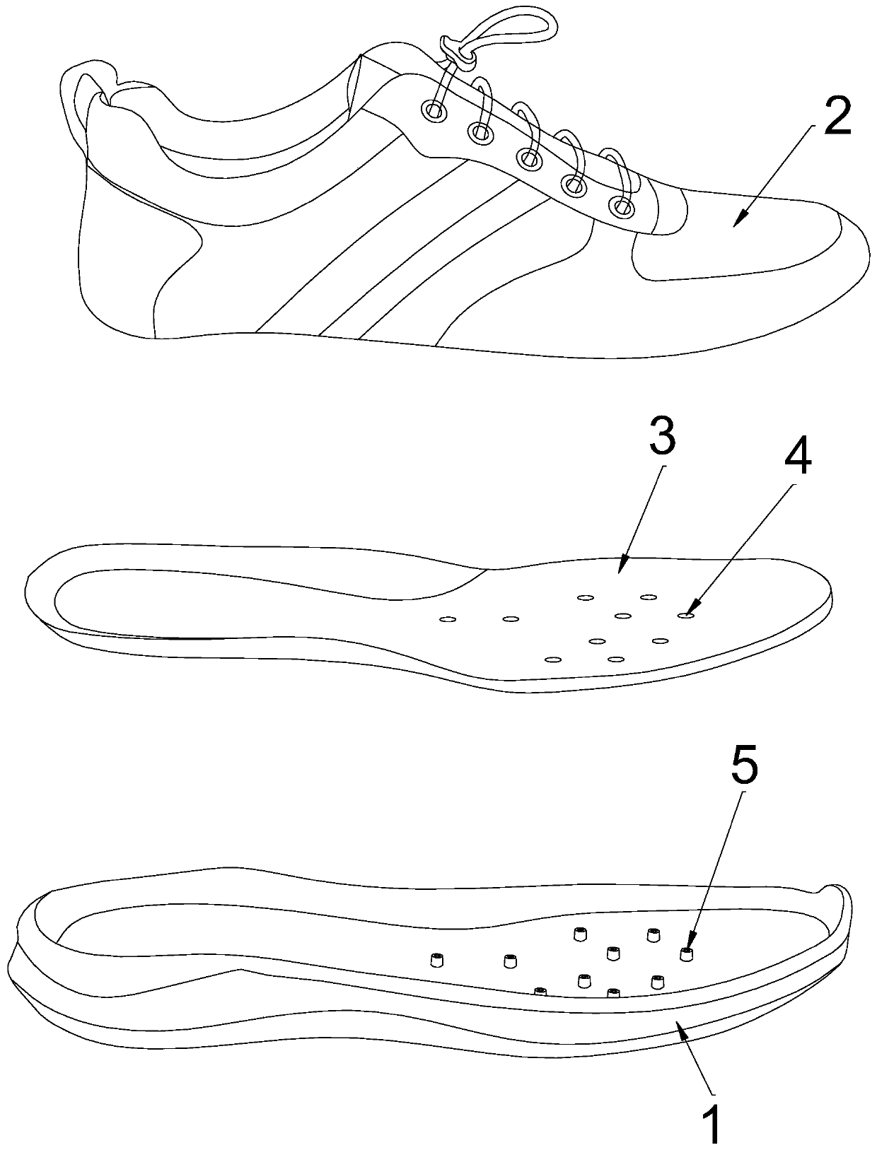 Shock-resistant air-conditioning shoes