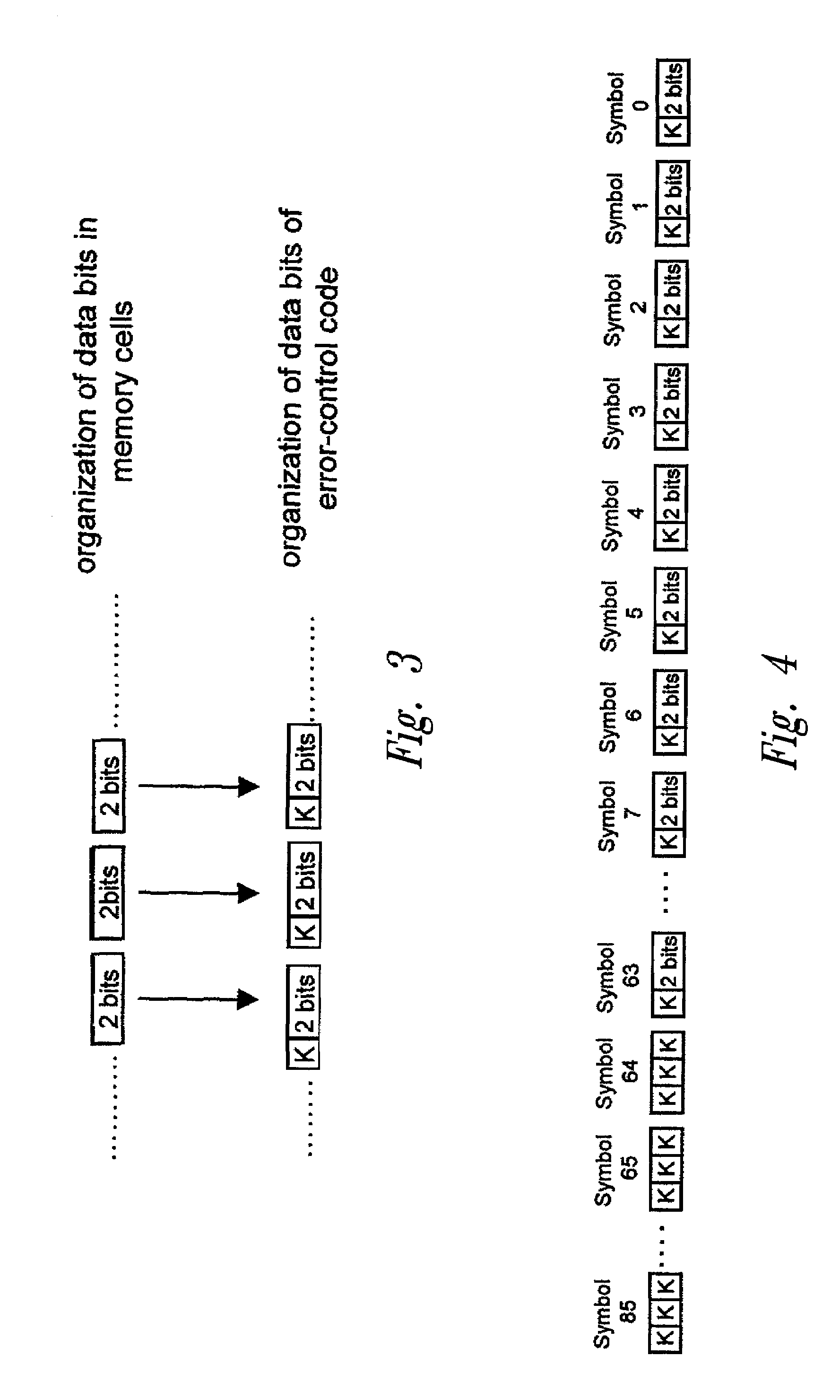Method for error control in multilevel cells with configurable number of stored bits