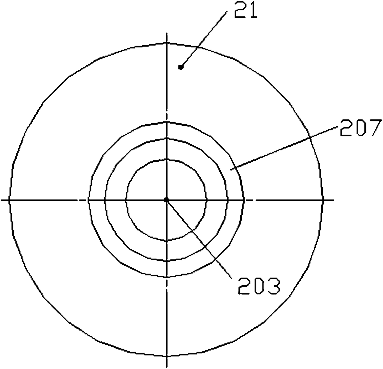 Centrifugal oil throwing atomization structure