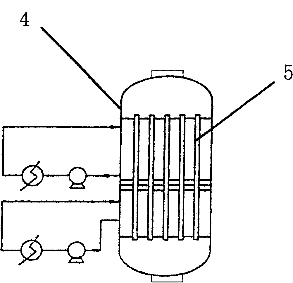 Shell side multi-chamber multi-layer fixed bed reactor