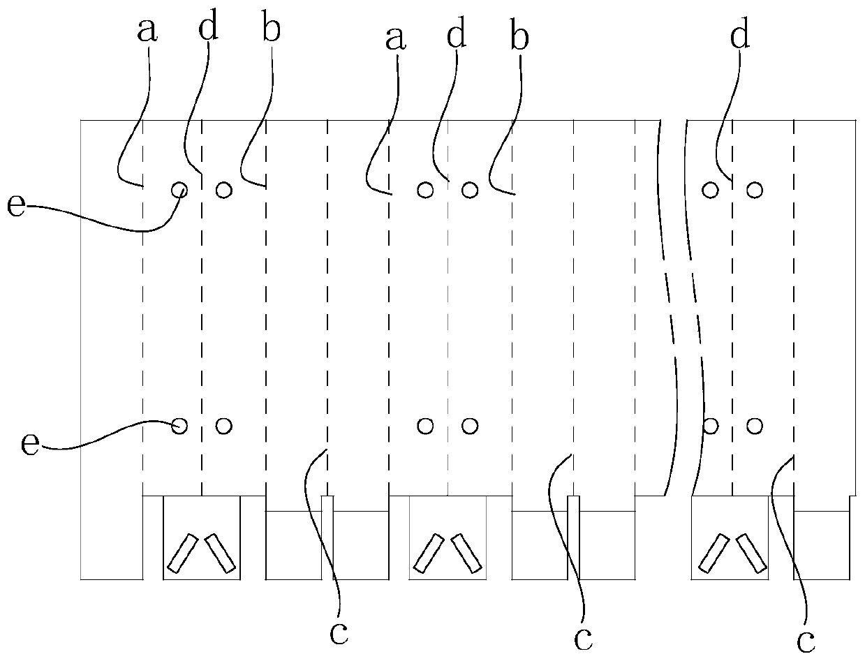 Packaging box paperboard processing method