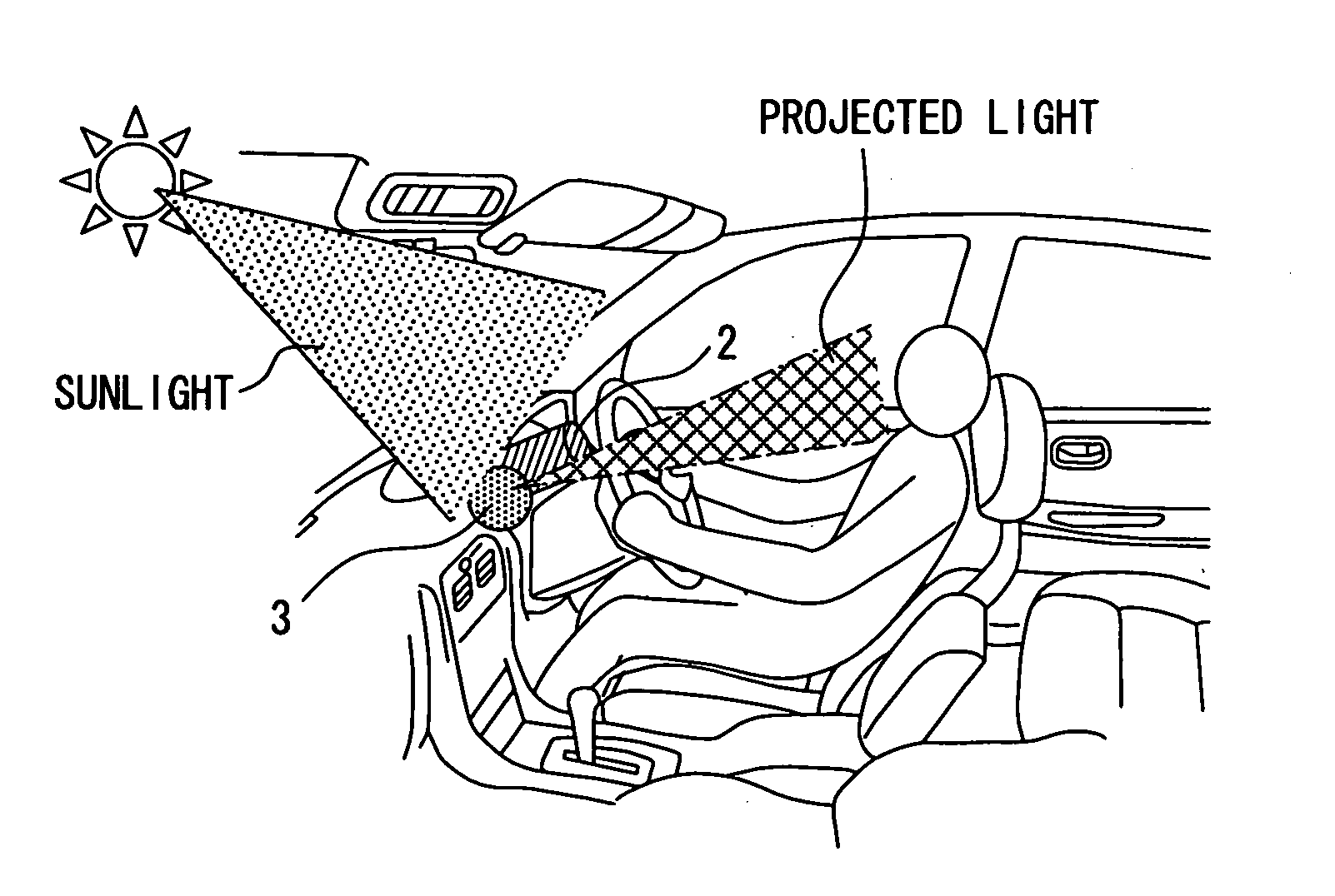 Projector and image pickup apparatus