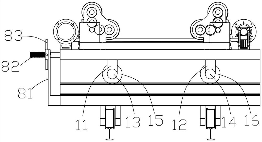 Automatic position finding and welding integrated machine for end cover and cylinder body