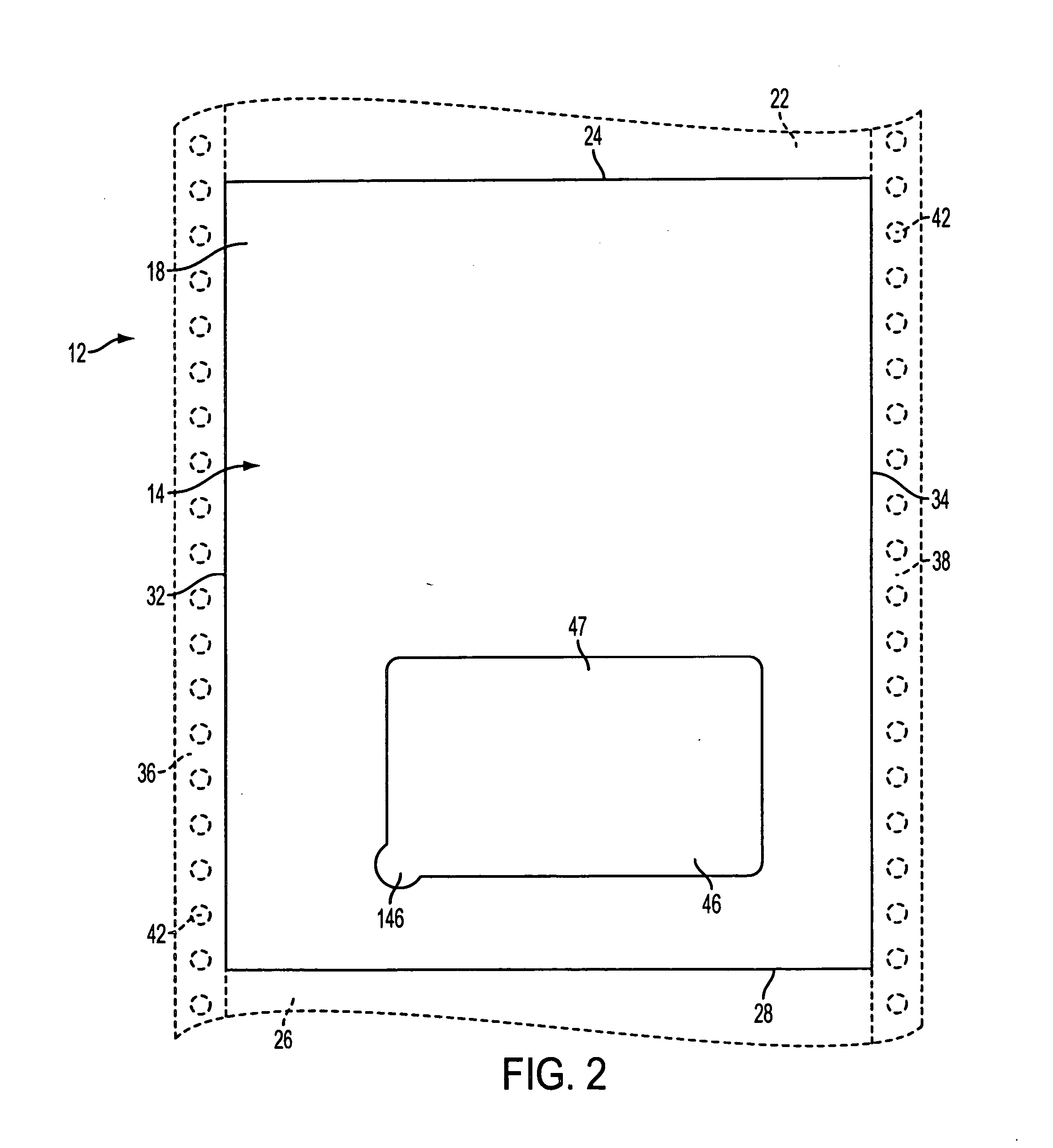 Document sheet with recessed cavity having an access tab for an object received therein
