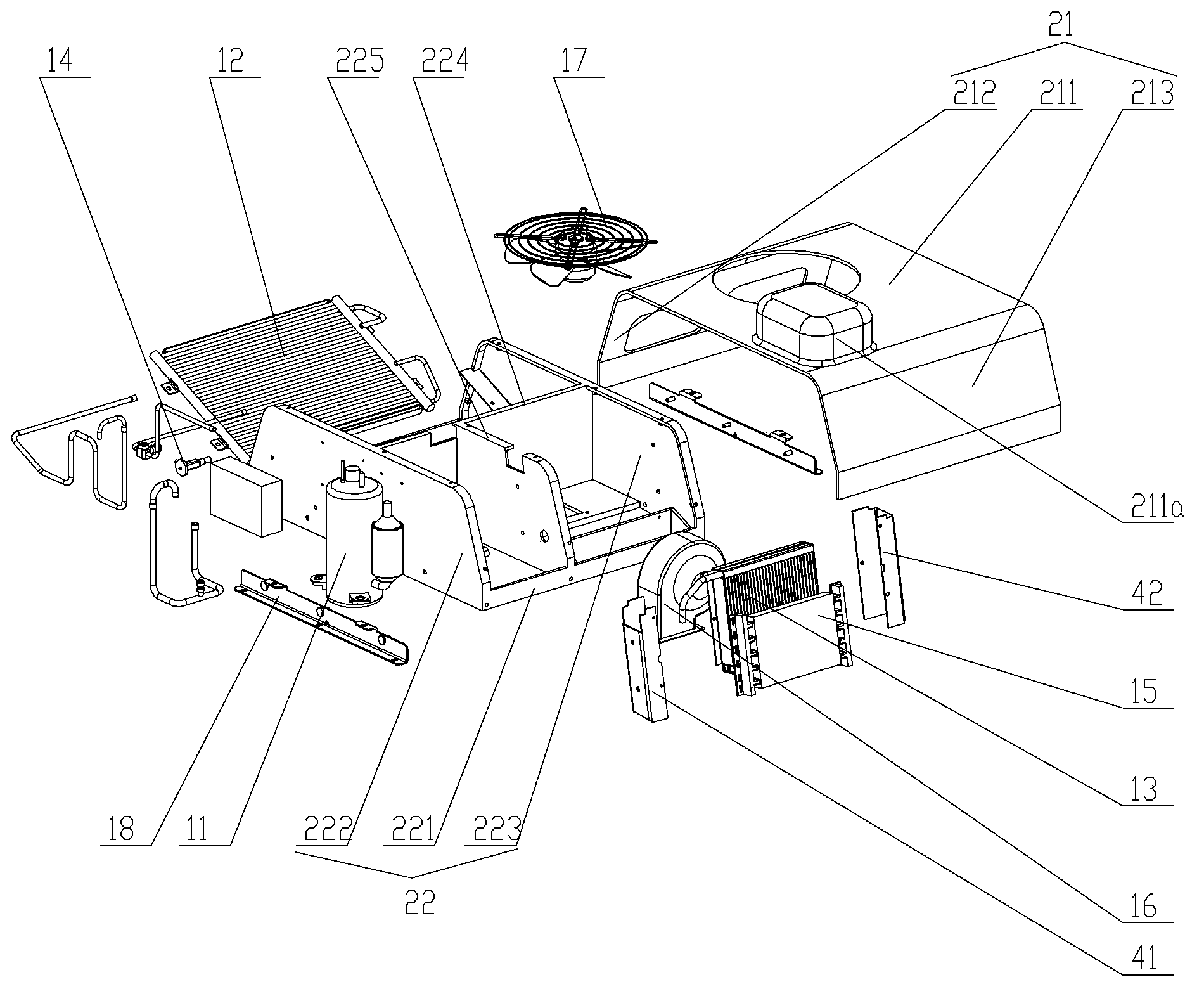 Mechanical equipment and air conditioning system thereof