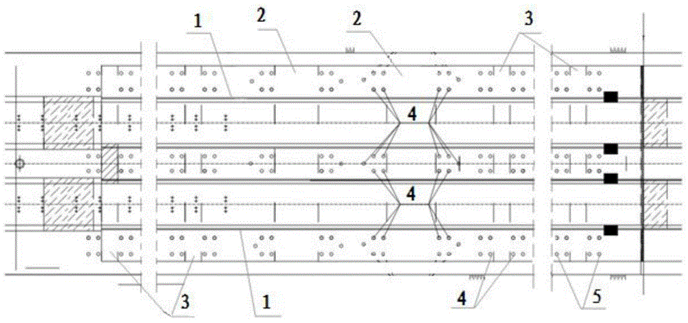 Construction method for renovating horizontal deformation hazards of terminal spines of ballastless tracks