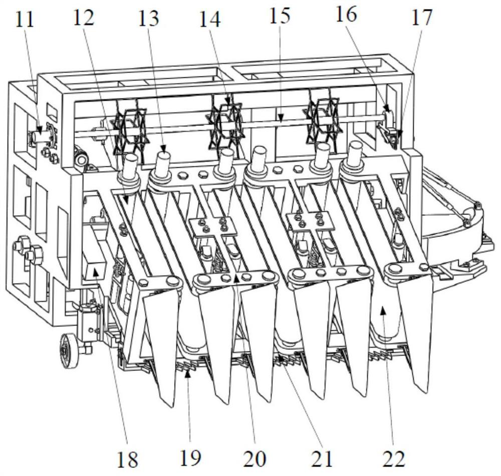 Multi-row Chinese chive harvester