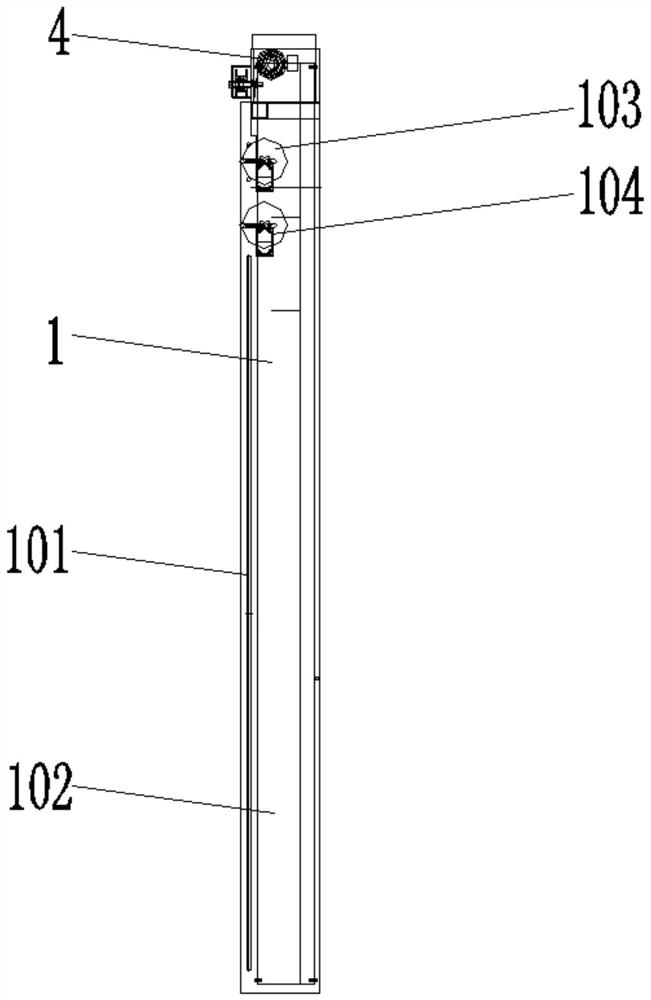 Linkage opening and closing system of automatic door of construction elevator and control method of linkage opening and closing system