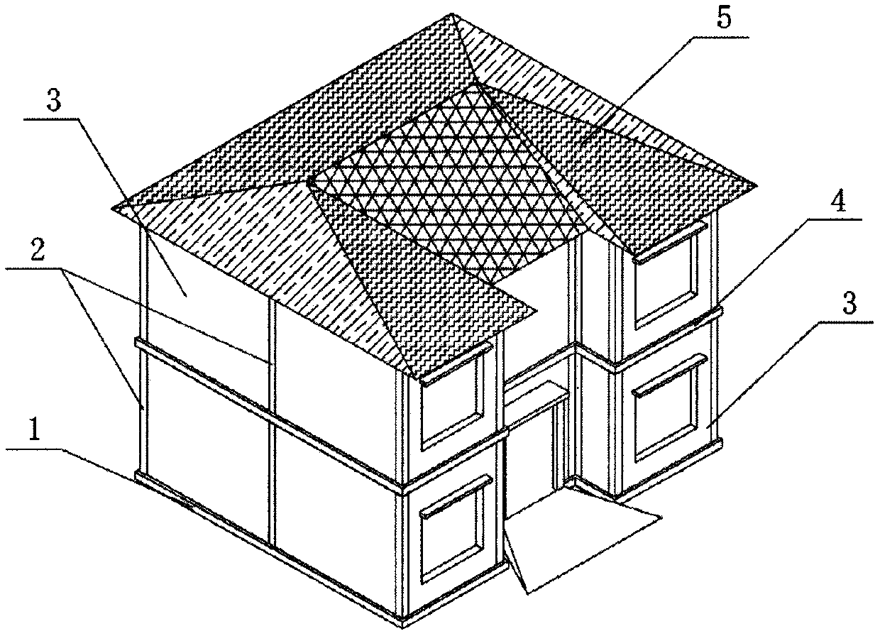 Low-rise fabricated building structure