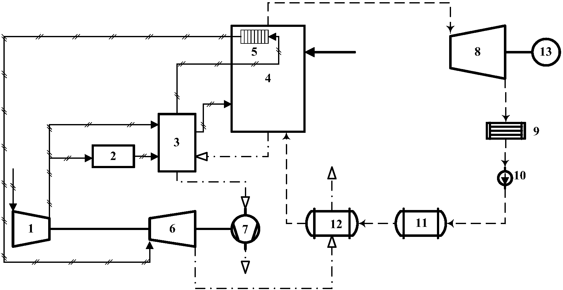 Integrated oxygen-enriched combustion power system