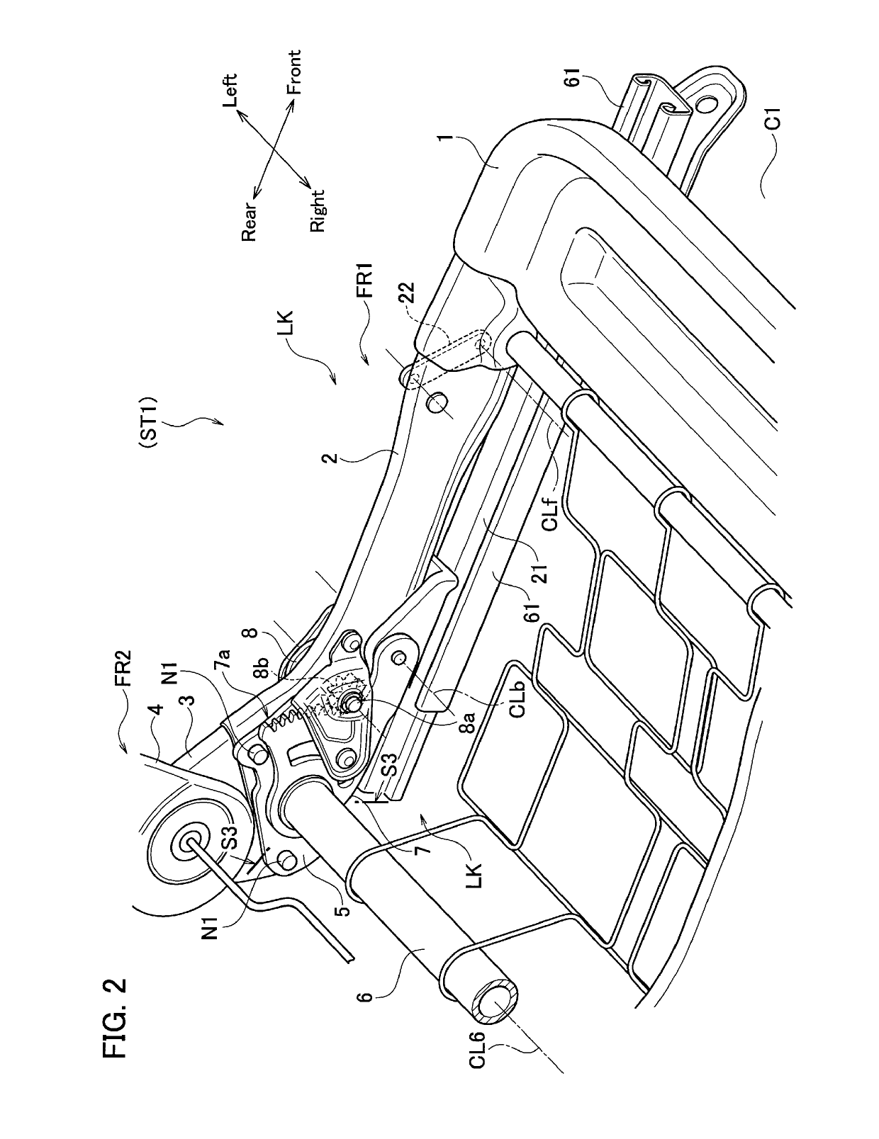 Seat lifter structure and vehicle seat equipped with the same