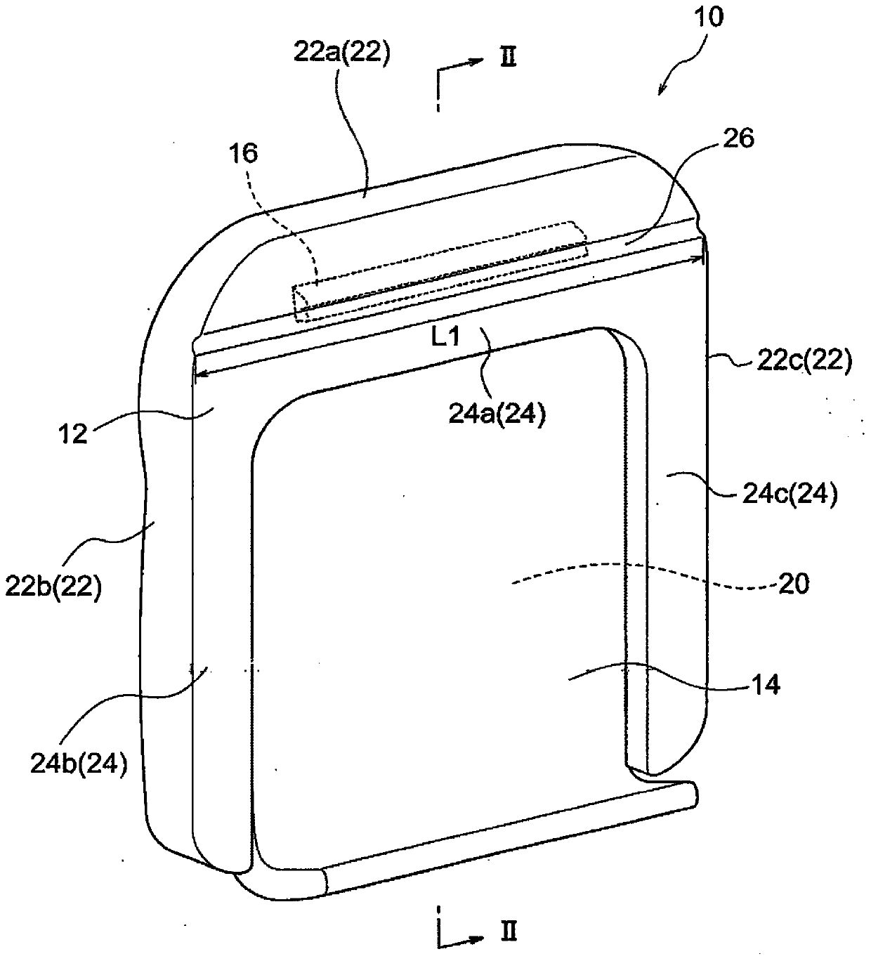 Foam-molded article, method for producing foam-molded article, and forming mold structure for foam-molded article