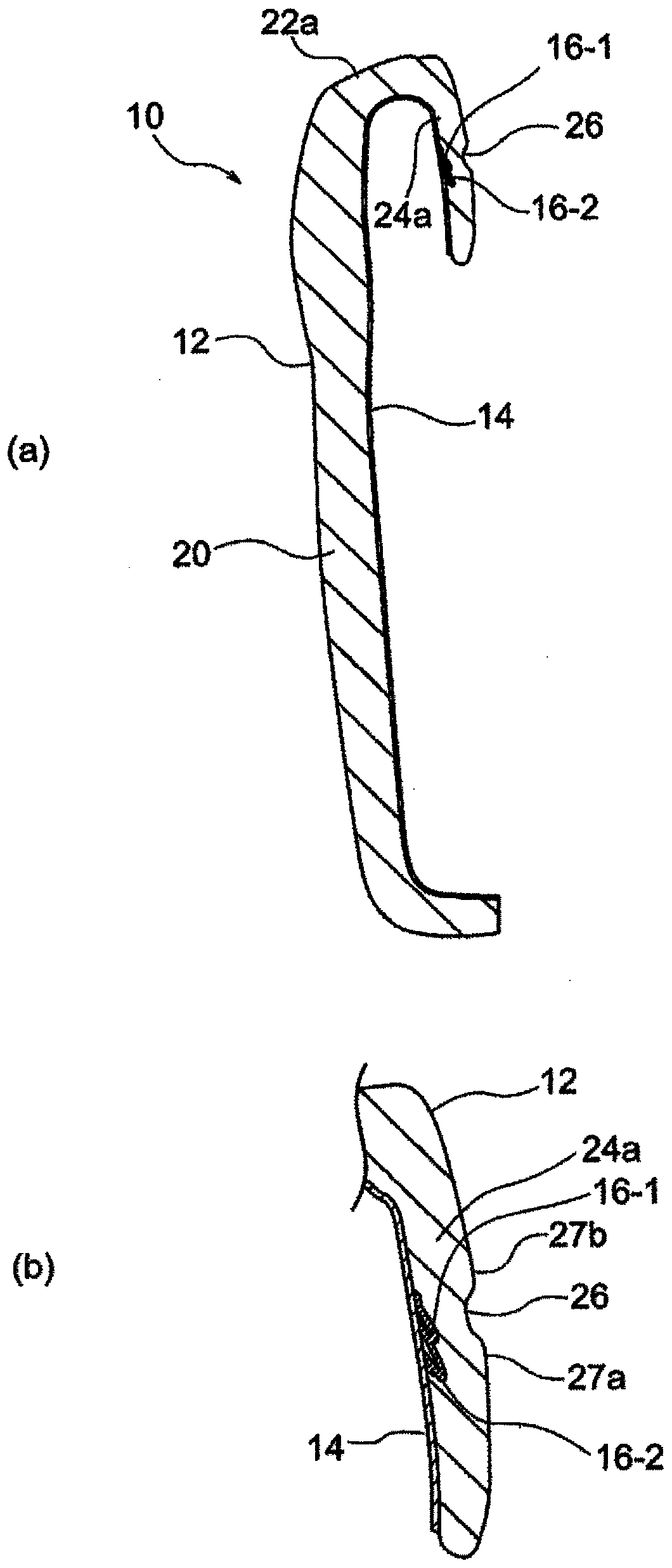 Foam-molded article, method for producing foam-molded article, and forming mold structure for foam-molded article