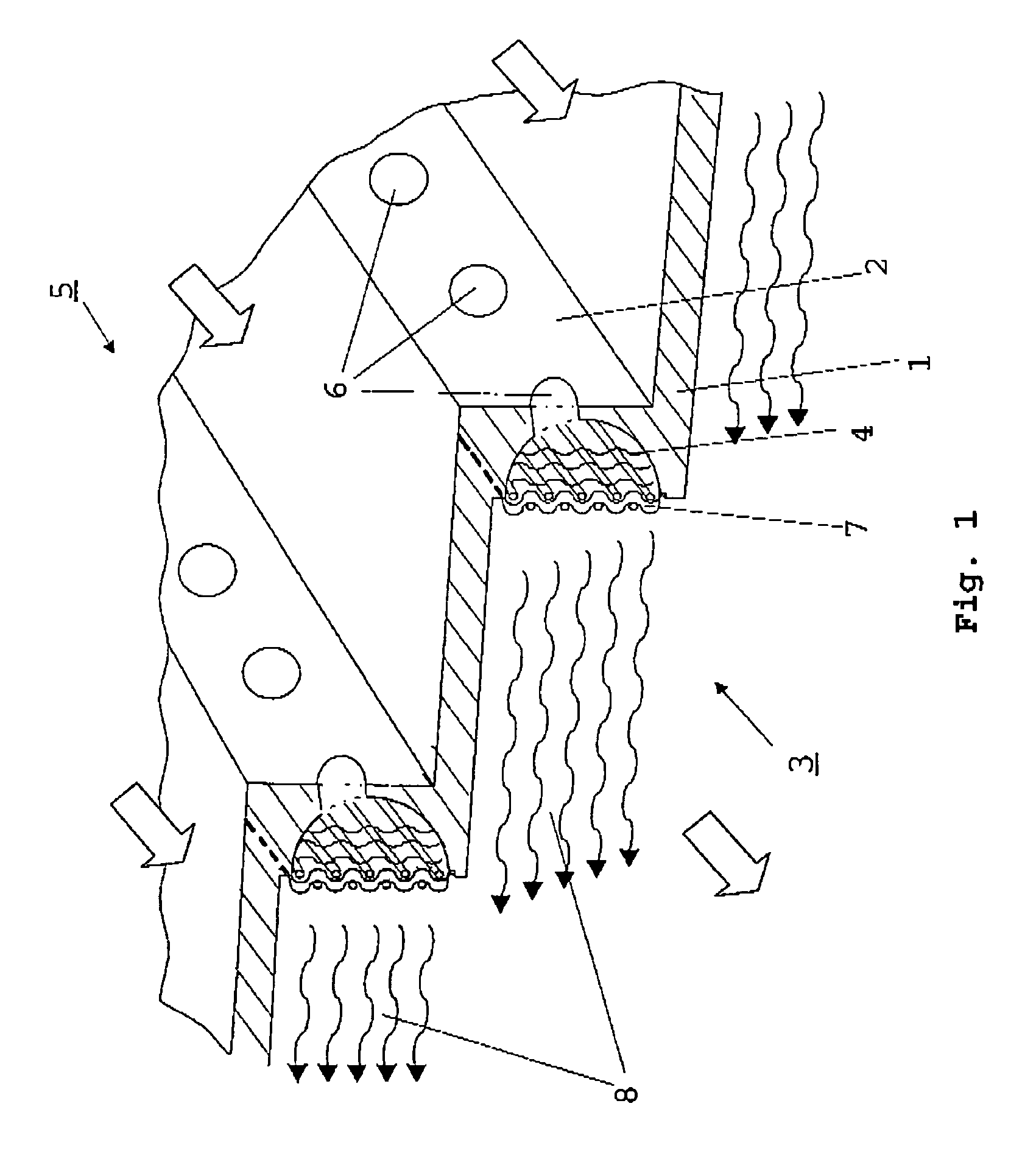 Arrangement for the cooling of thermally highly loaded components