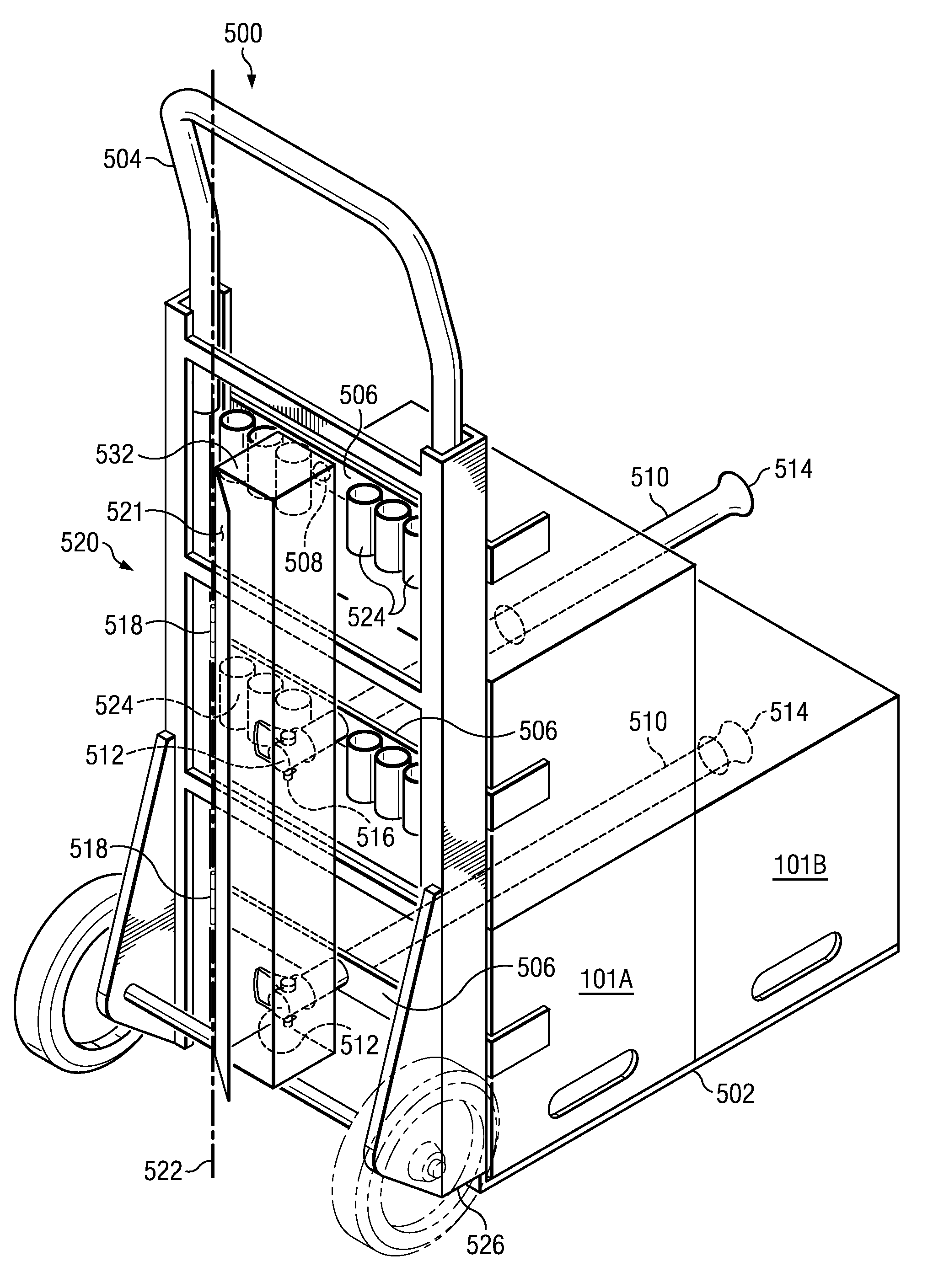 Locker and security enclosure for cable-pulling cart
