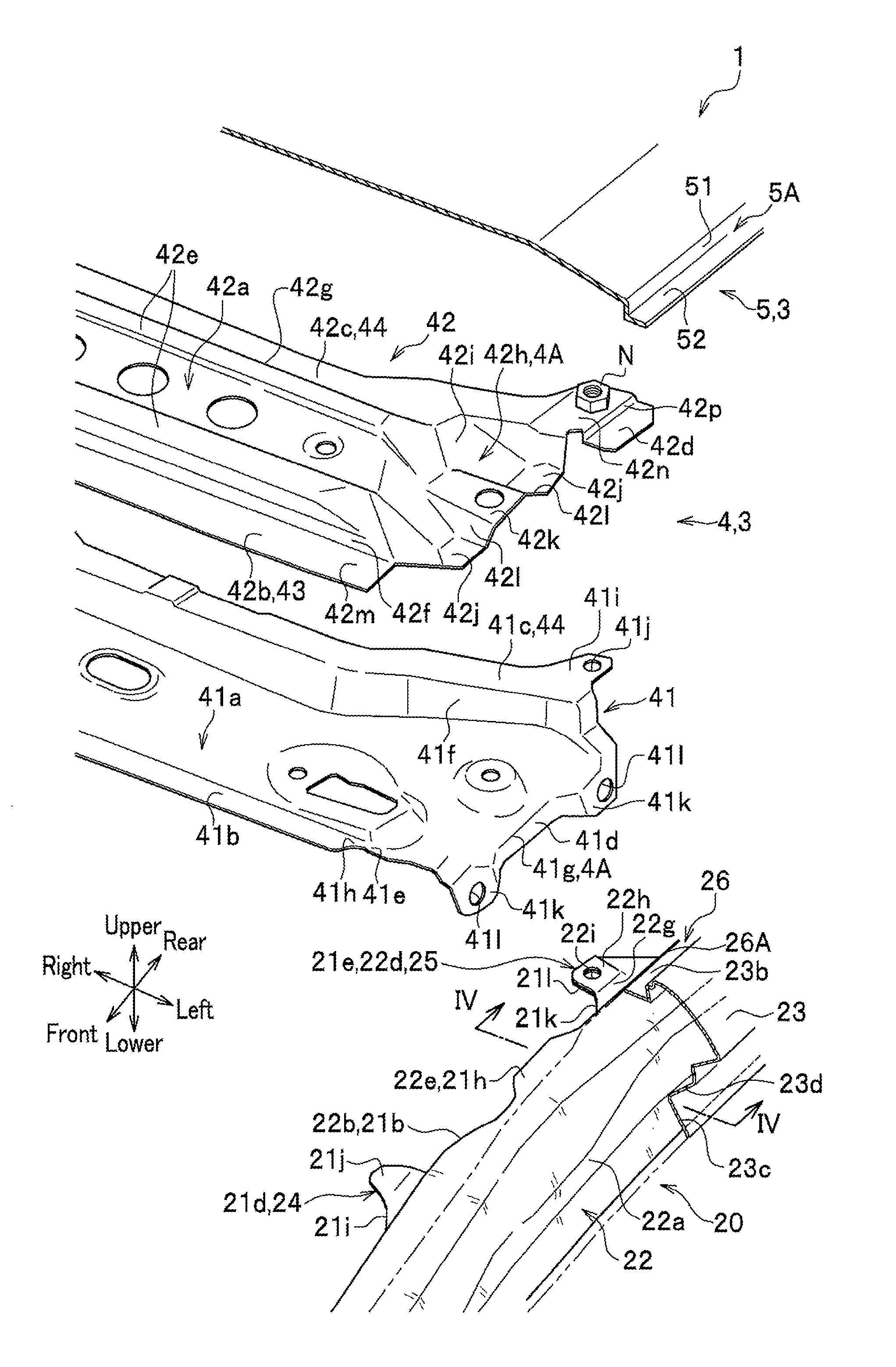 Vehicle body structure and method for assembling vehicle body structure