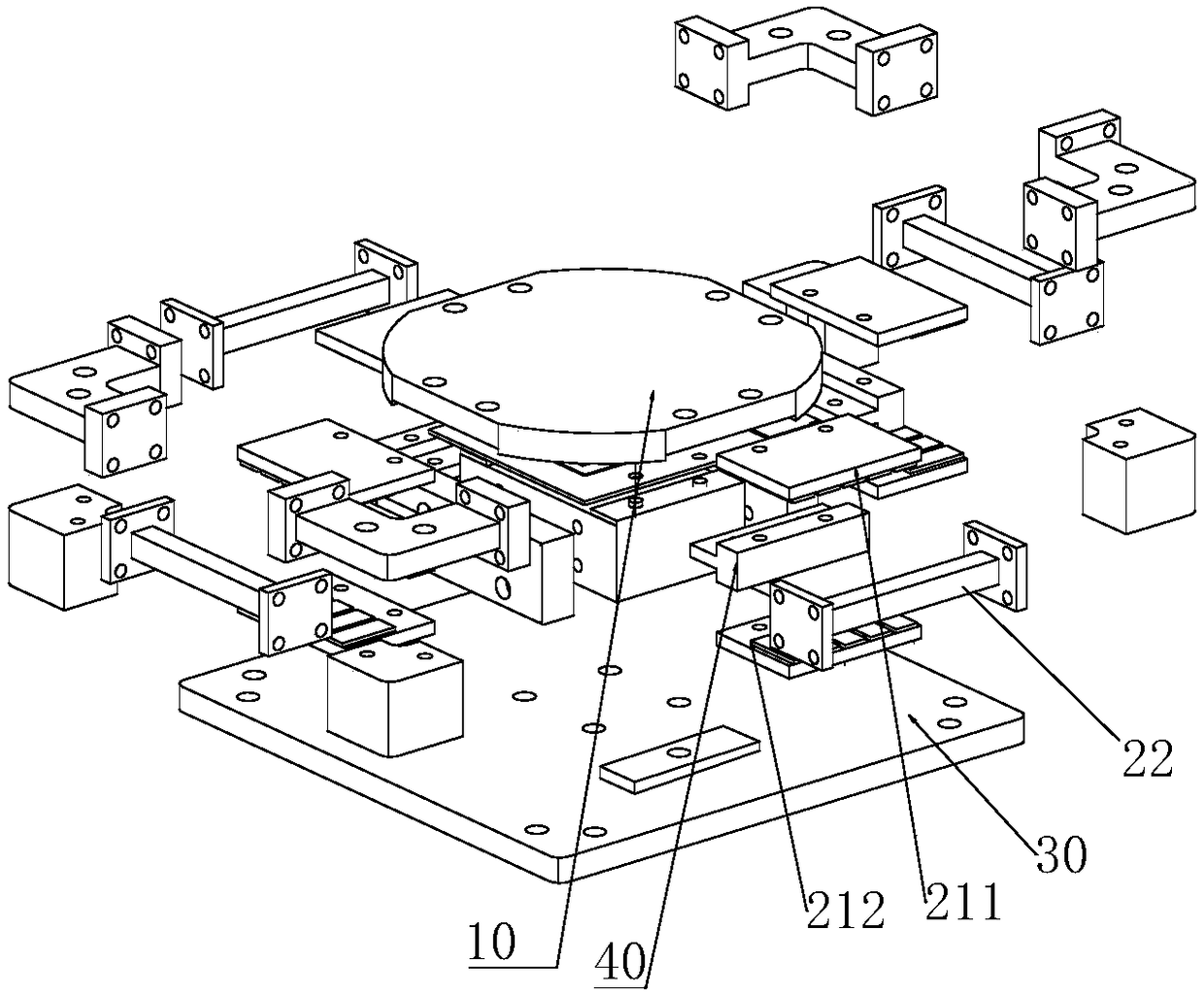 Redundant drive planar motion platform applied to optoelectronic packaging