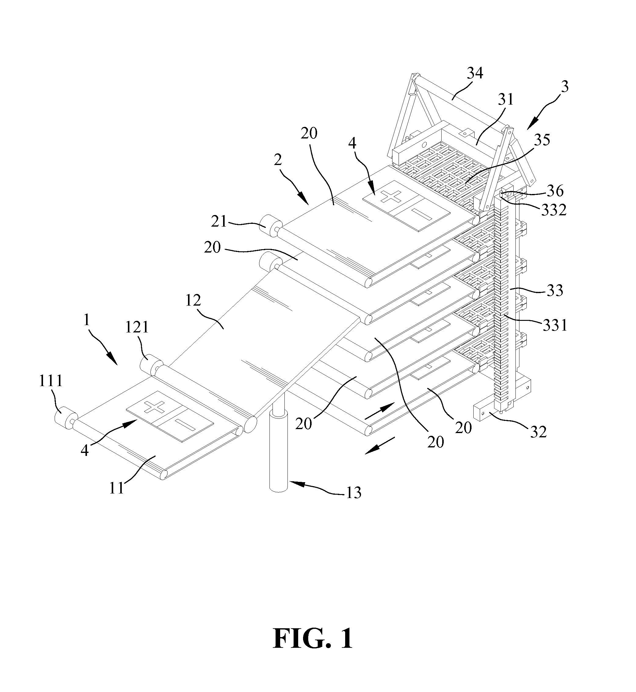 Apparatus for stacking electrode plates
