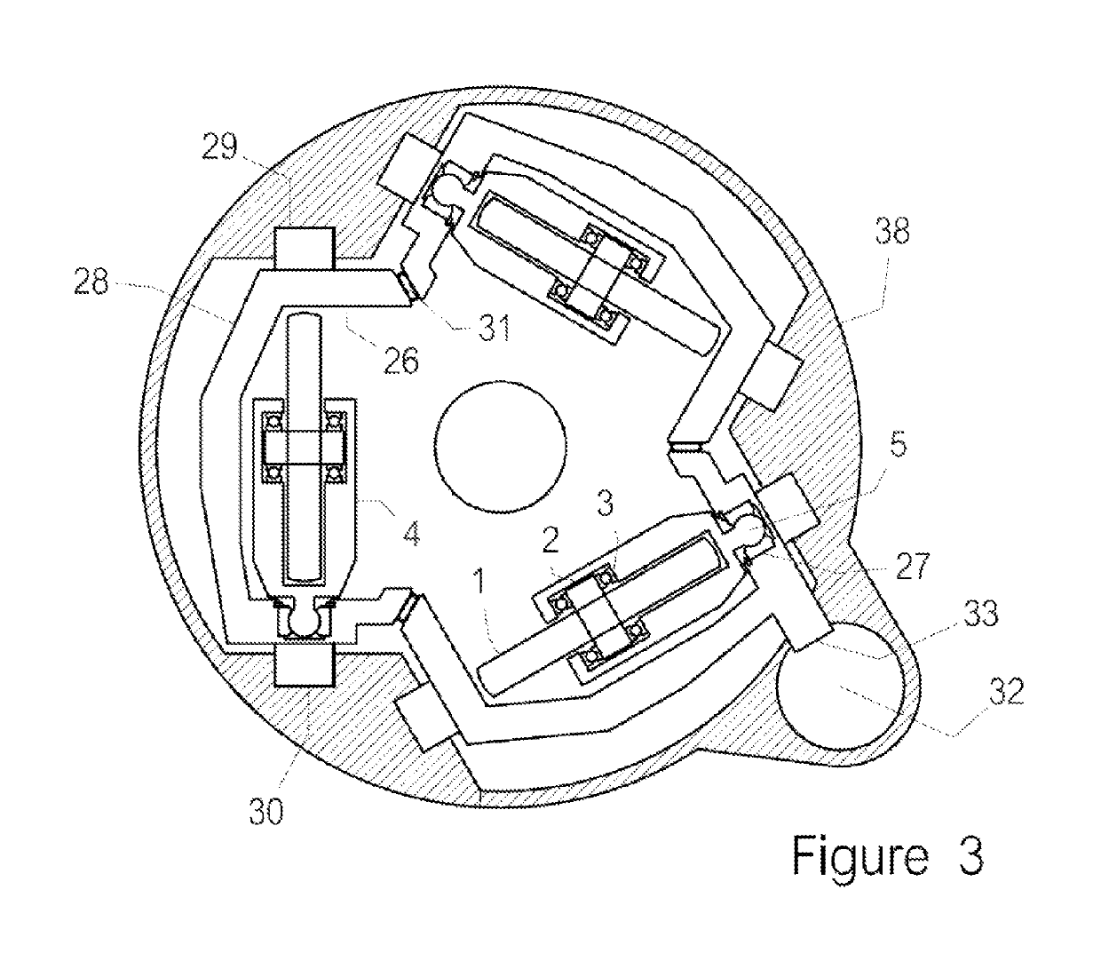 Toroidal variable speed traction drive