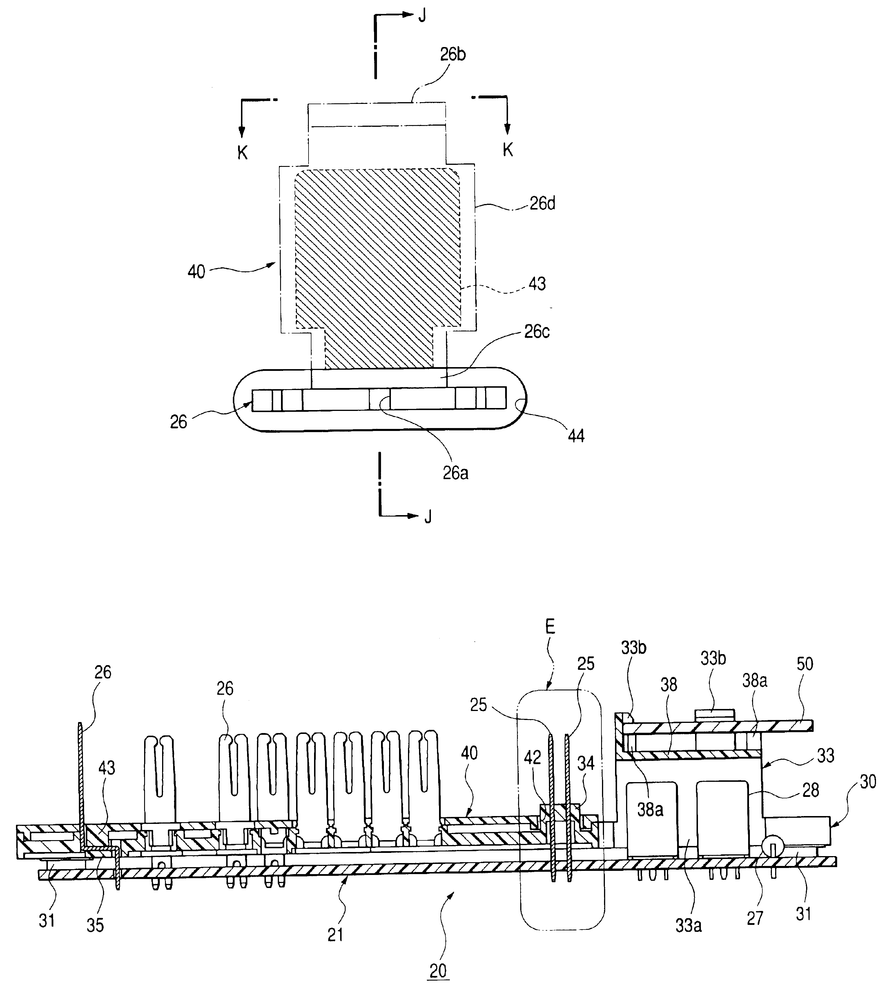 Terminal holding and heat dissipating structure
