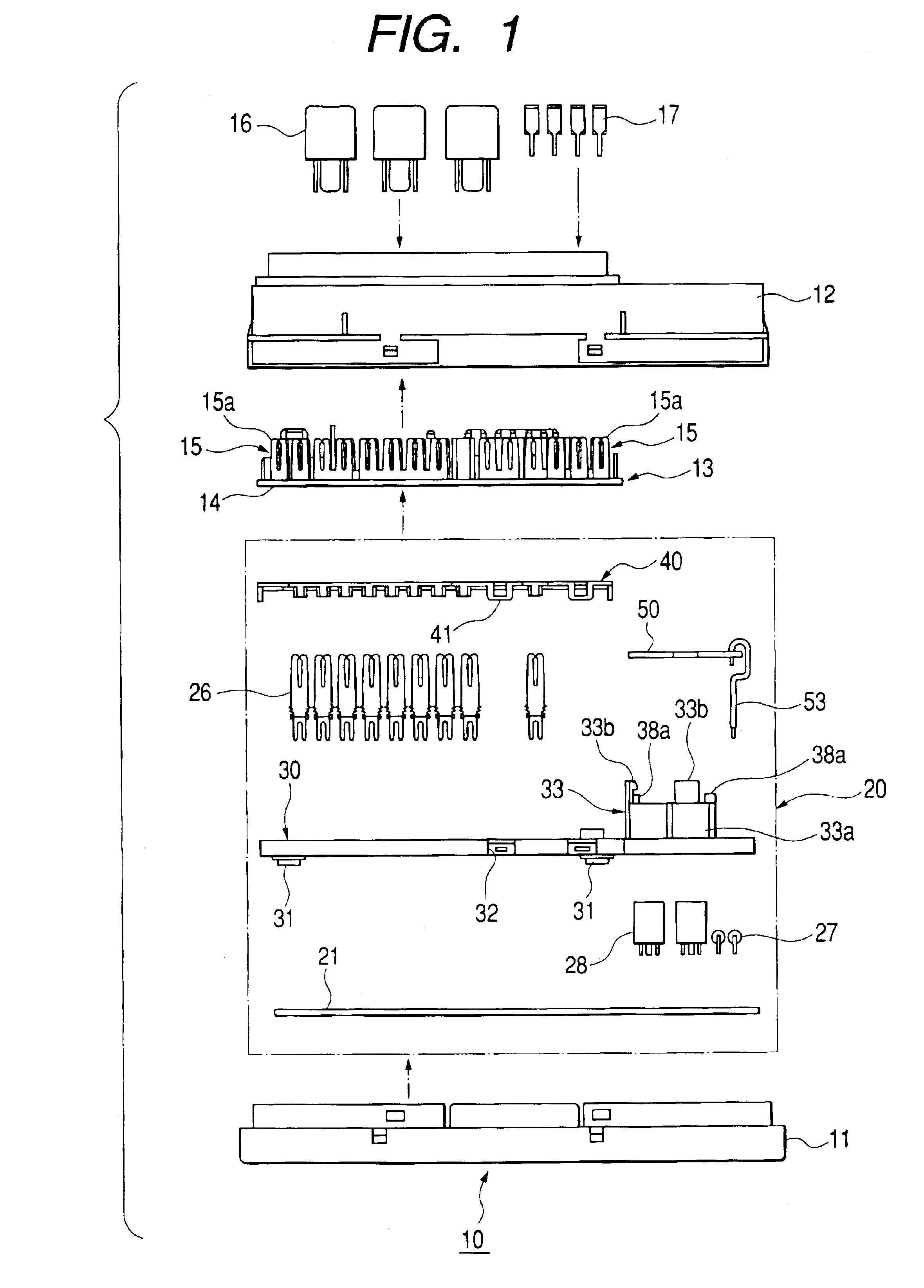 Terminal holding and heat dissipating structure