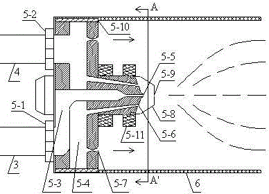 Mine high-efficiency nitrogen injection fire prevention system