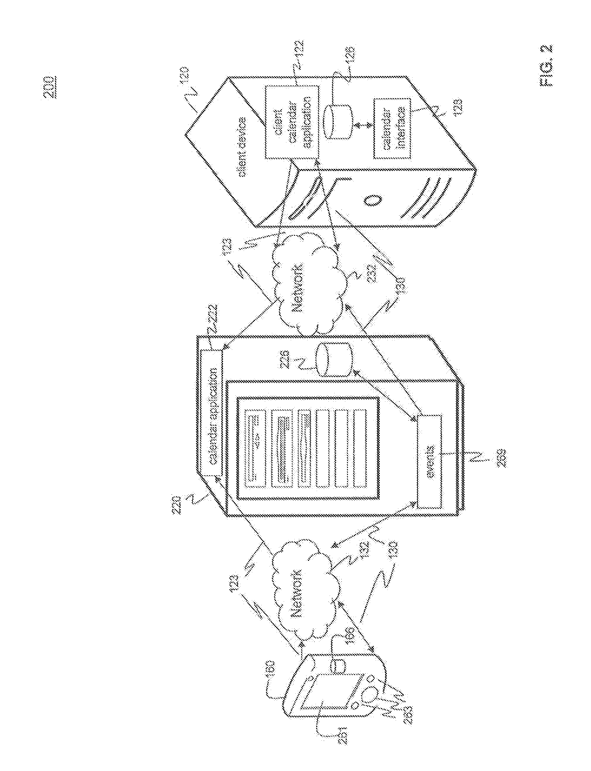 Methods and systems for non-linear representation of time in calendar applications