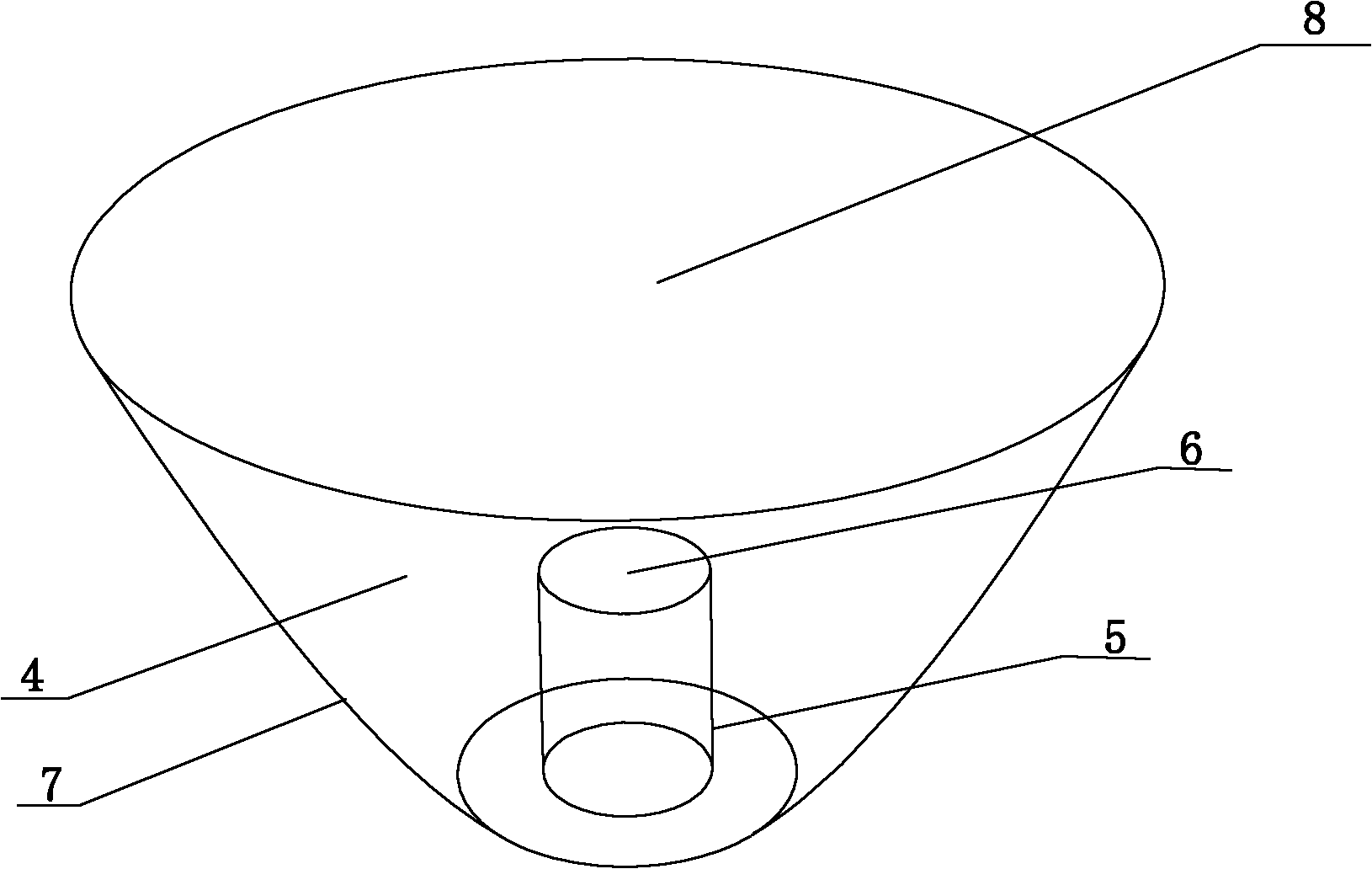 Light emitting diode (LED) lamp lens