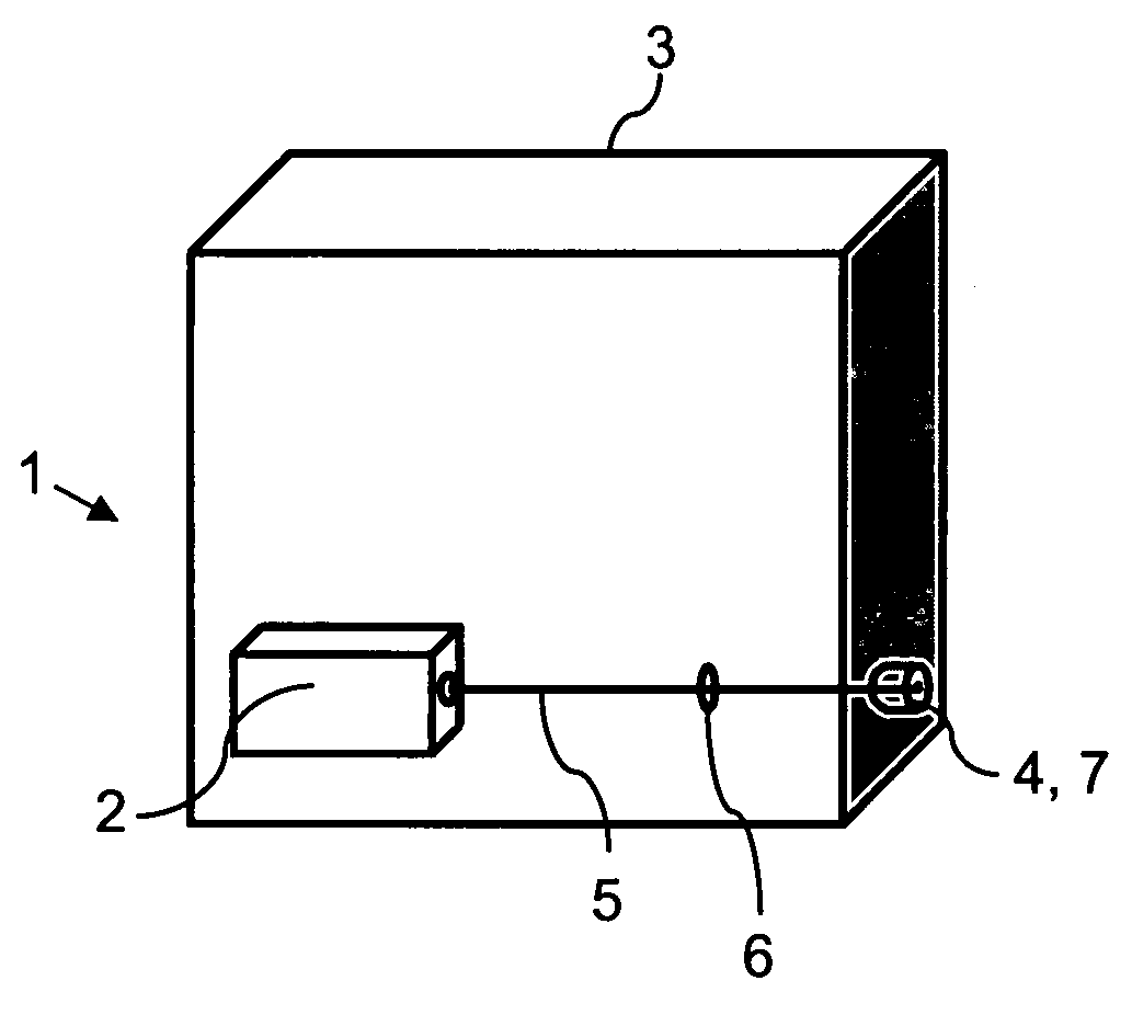 Device for generating a laser light beam