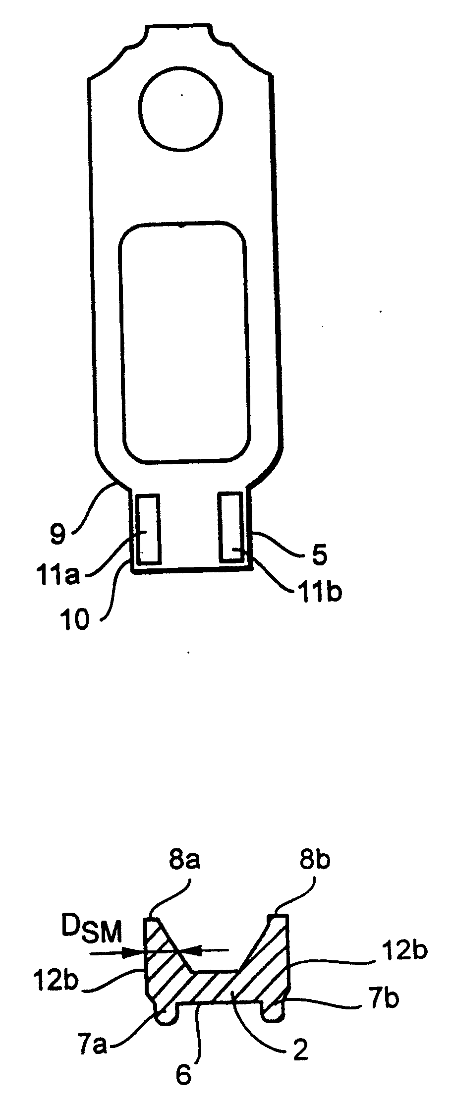 Lever-shaped metal sheet cam component
