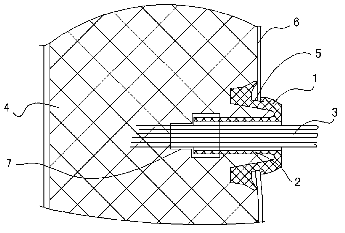 Refrigerator container threading structure
