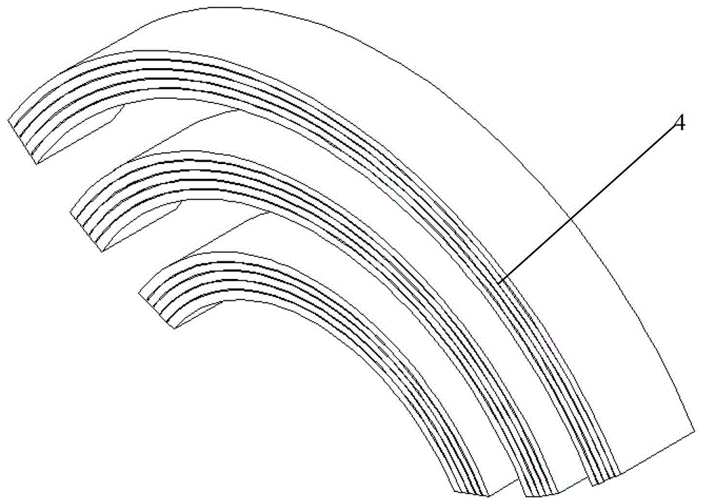 Synchronous reluctance motor rotor structure and related parts manufacturing method