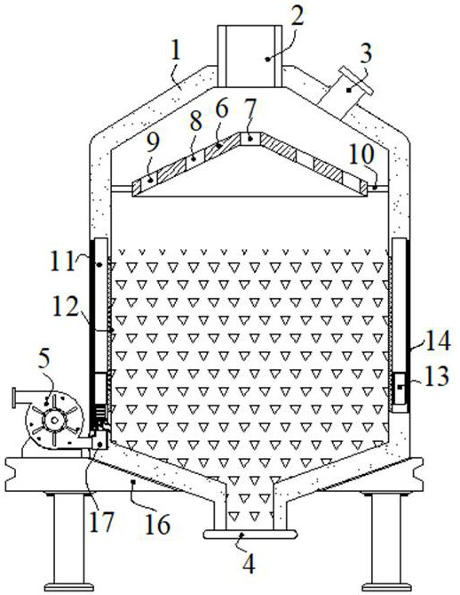 Cooling equipment for biomass fuel production based on counter-flow type cooling
