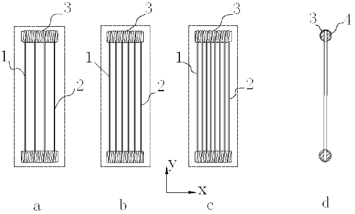 Variable density circular frame beam gluing combined reed