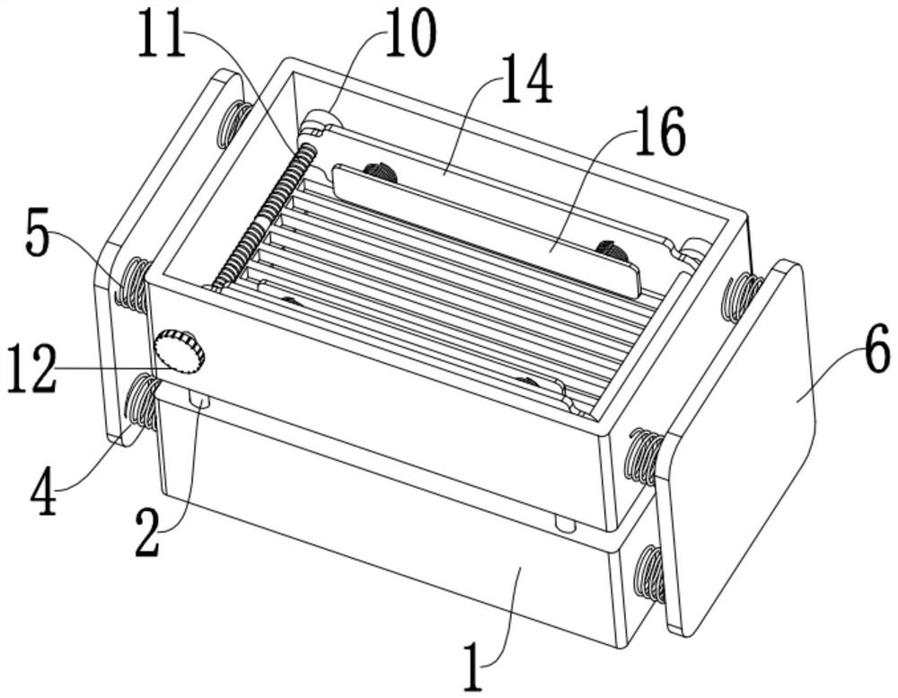 Novel anti-collision, shock-absorption and heat-dissipation battery box