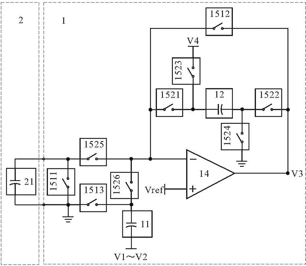 Self-capacitance touch sensing device capable of reducing substrate capacitance