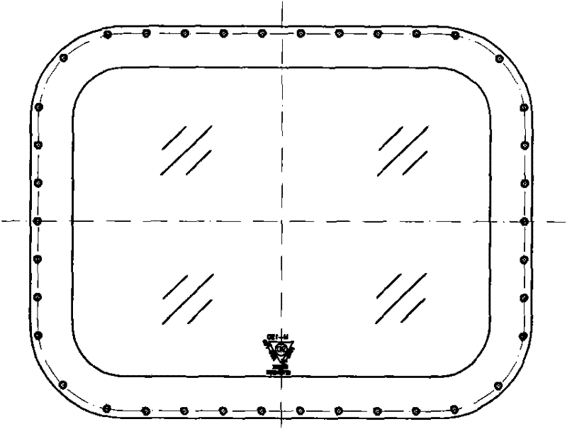 Fireproofing rectangular window