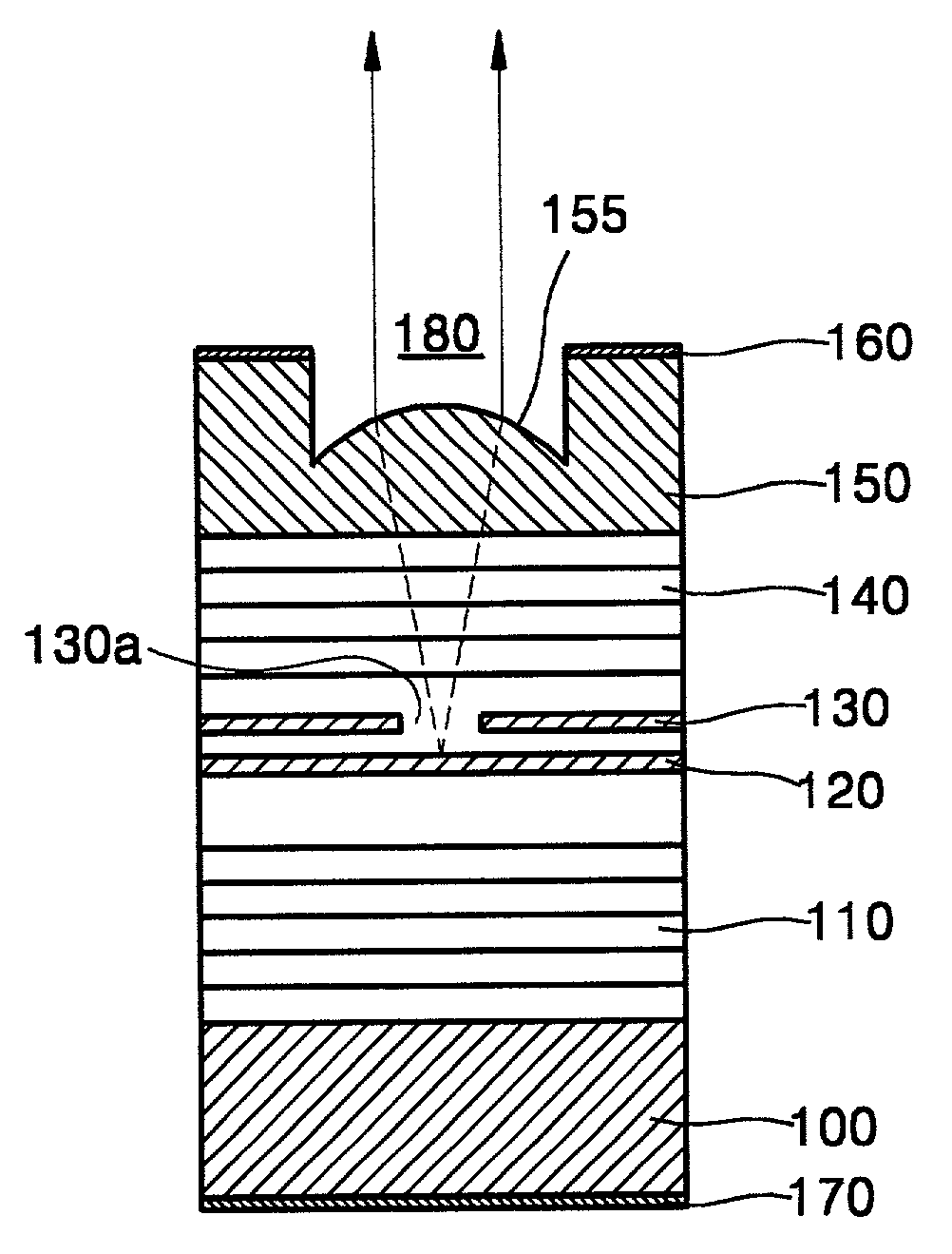 Micro-lens built-in vertical cavity surface emitting laser