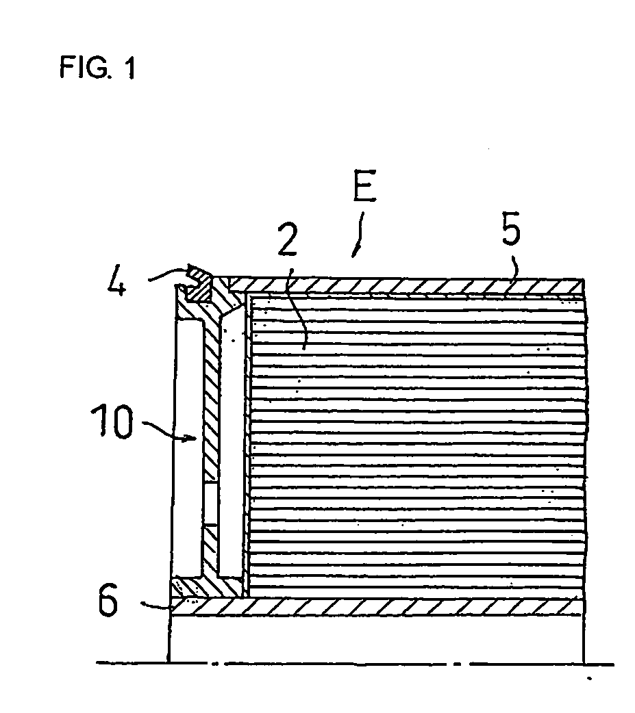Seal ring holder for membrane element and membrane element