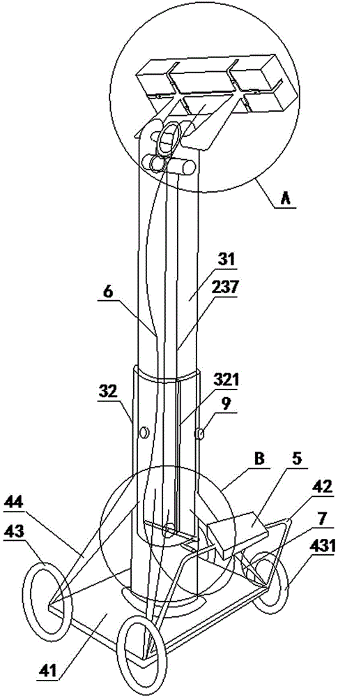 Radar detection vehicle for tunnel lining