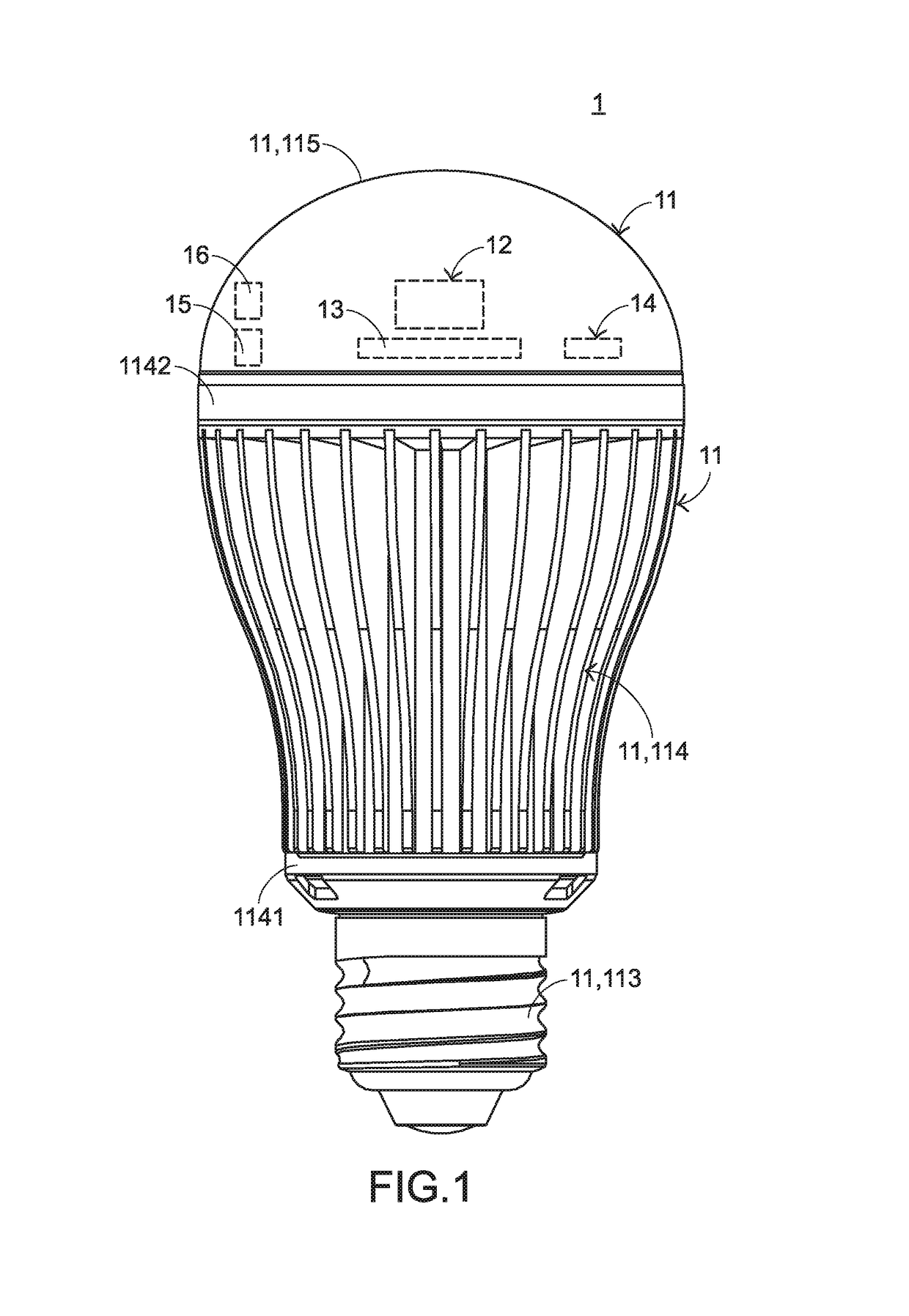 Optically controlled lighting device and control method thereof