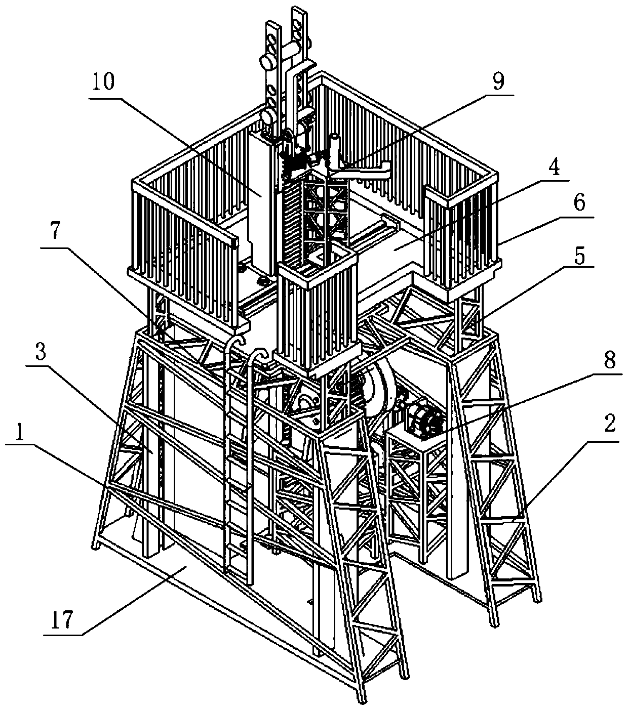 Horse head turning and swinging mechanism for beam-pumping unit