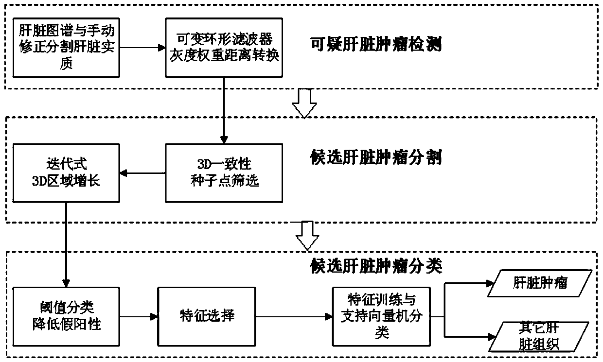 Liver CT tumor classification system and classification method