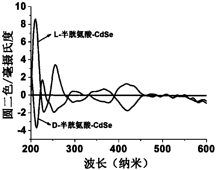 Preparation method for chiral CdSe quantum dot