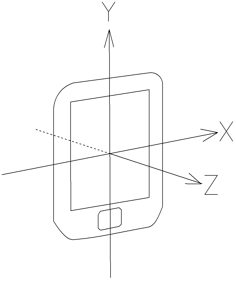 Linear acceleration sensor based human-computer interactive detection and processing method for intelligent terminal